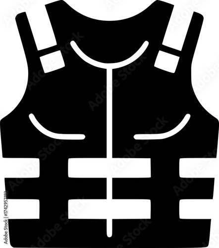 chest-protection flat vector
