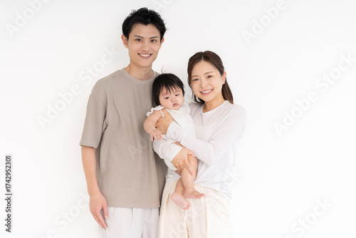 親娘　3人家族