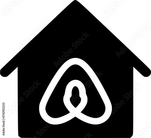 airbnb glyph vector flat icon
