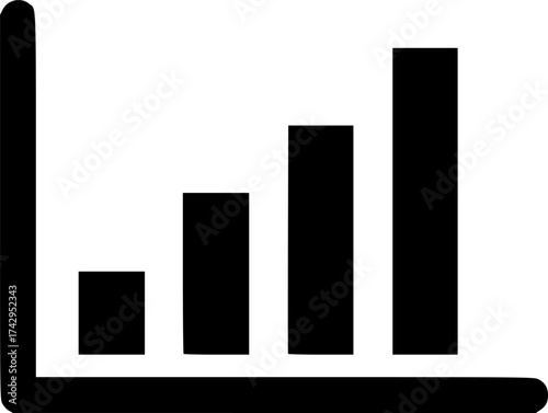 chart histogram free interface icon vector flat icon
