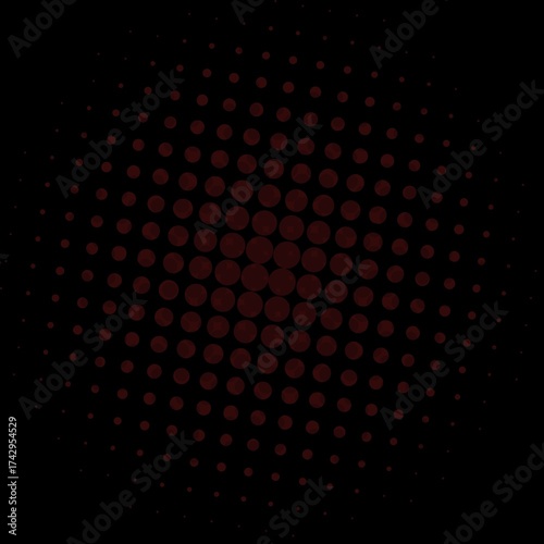 Red dots on a dark background art