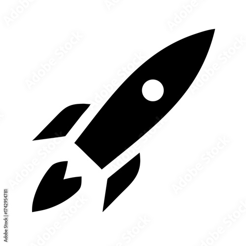 Vector art of rocket
