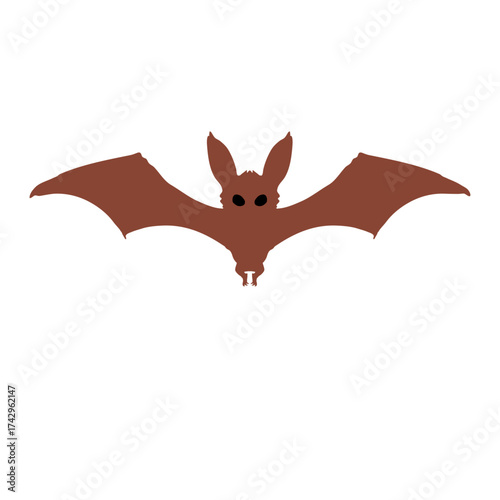 Evil Bat Silhouette Cool Eyes Halloween Shadow Design
