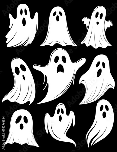 Ghost vector illustration