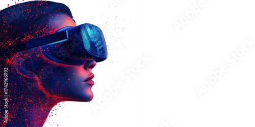 using glasses of virtual reality