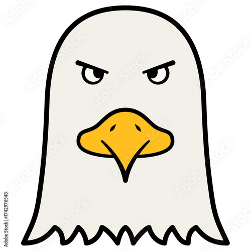 eagle bird face head icon