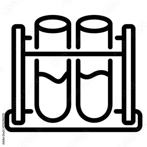 test tube rack icon