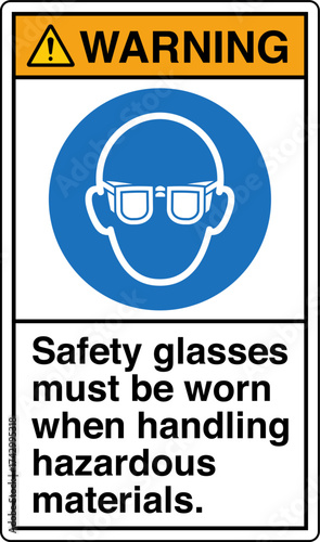009 WARNING Safety glasses mu...