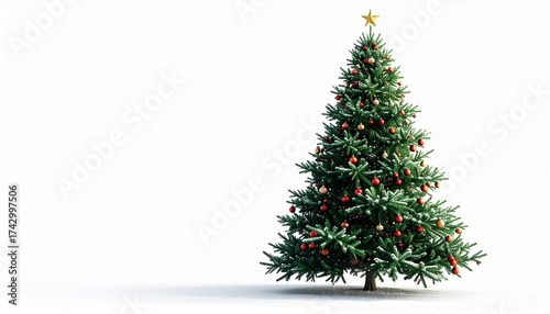 árbol de navidad fondo blanco