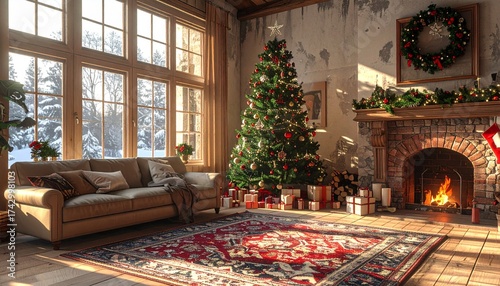 árbol de navidad, casa 4
