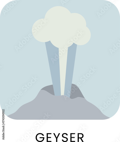 Geyser Icon Illustration