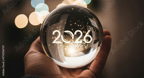 Crystal ball reflection shows 2026 a glimpse into the future
