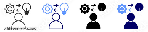 initiative icon set multiple style