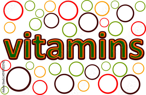 Vitamin Supplement Illustration for Healthy Lifestyle