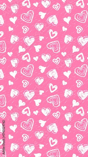 aesthetic pink cute wallpaper background illustration