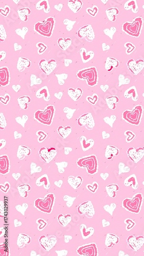 aesthetic pink cute wallpaper background illustration