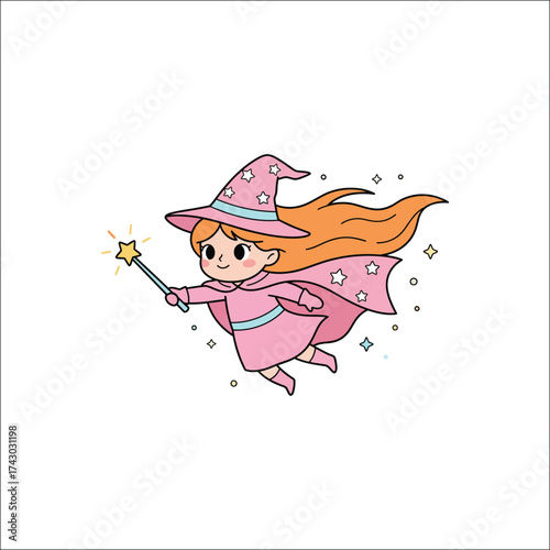 Funny cartoon character illustration isolated on white background