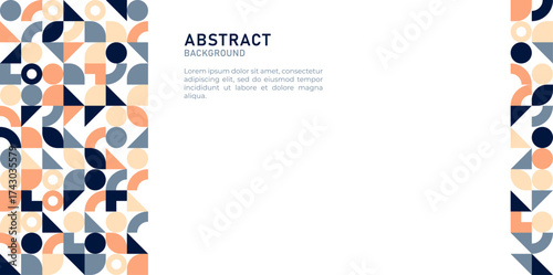 Abstract Vector Background with Colorful Geometry