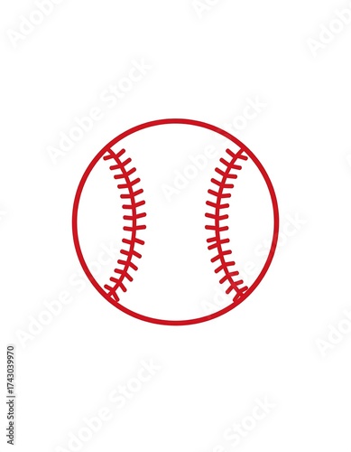 Red baseball icon