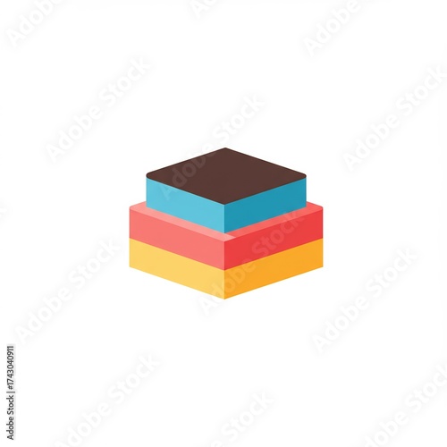 Abstract Geometric Stacked Blocks.