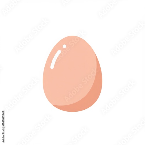 A single brown egg with a highlight.