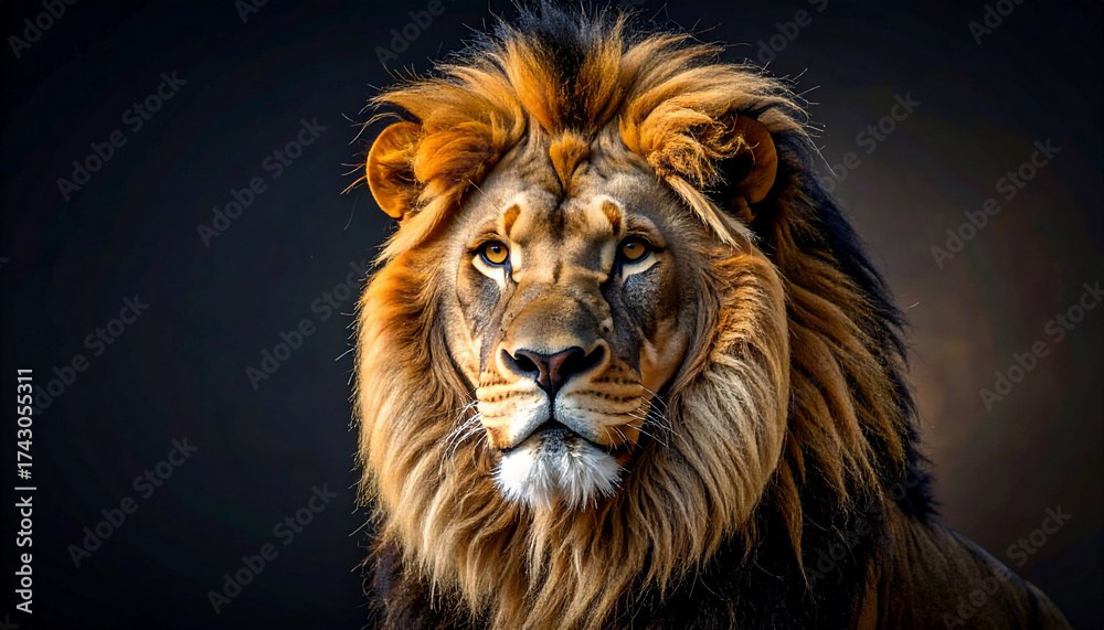 Fototapeta premium Majestic Lion Portrait