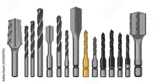 A Variety of Drill Bits for Different Applications