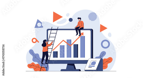 Analyzing financial performance and business growth through data visualization and strategic planning.
