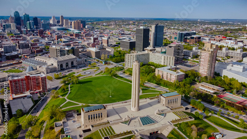 Εκτύπωση καμβά Aerial view of kansas city