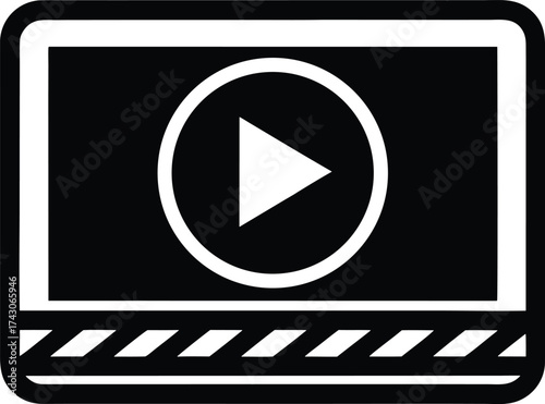 Closed Caption Vector Icon.