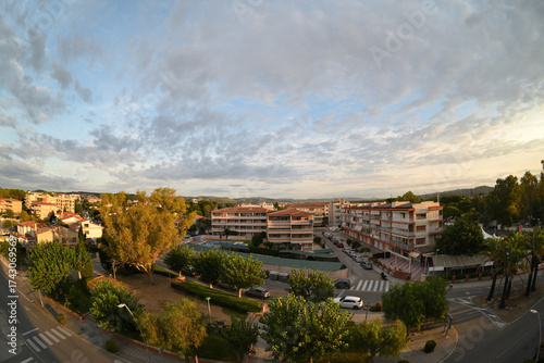 blick auf coma-ruga, spanien aus de Vogelperspektive