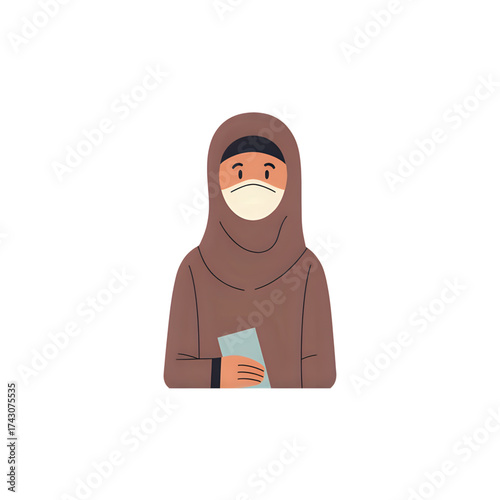 Muslim women wearing headscarves