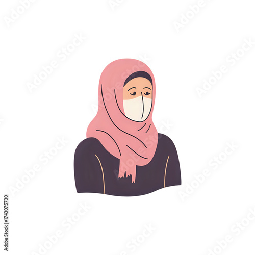 Muslim women wearing headscarves