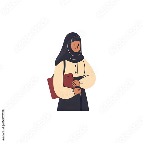 Muslim women wearing headscarves