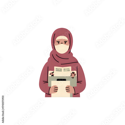 Muslim women wearing headscarves