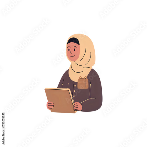 Muslim women wearing headscarves