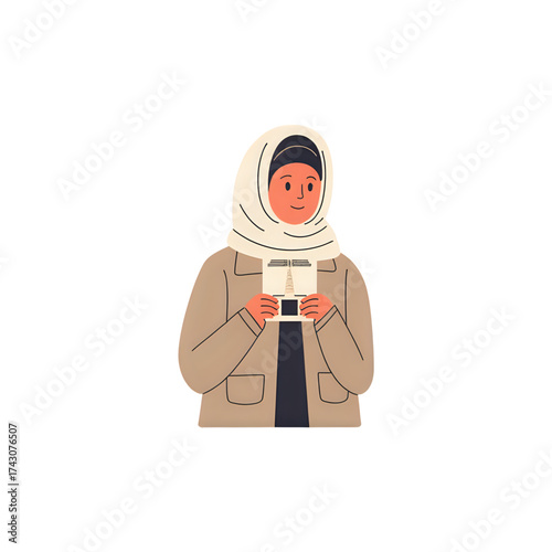 Muslim women wearing headscarves