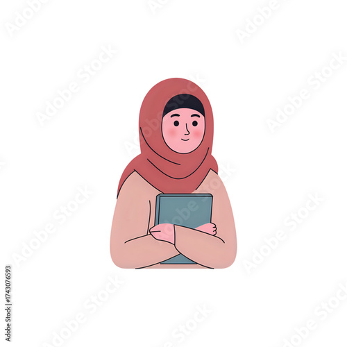 Muslim women wearing headscarves