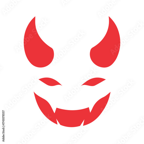 Devil logo symbol vector template