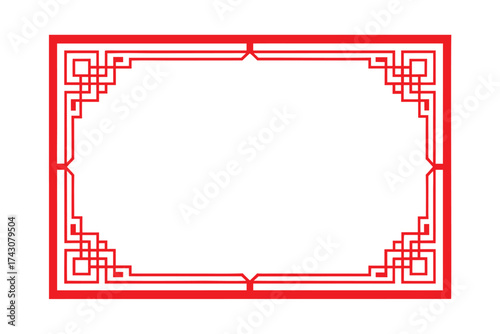 Classic Asian Inspired Red Frame Design