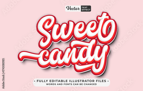 Wallpaper Mural sweet candy text effect editable eps cc file Torontodigital.ca