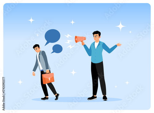An employee gossips or speaks behind a coworker in the office.