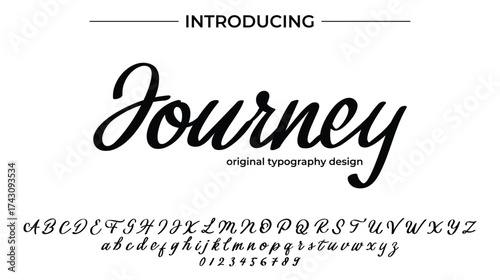Journey - Elegant Script Font for Smooth Handwritten Design and Creative Typography