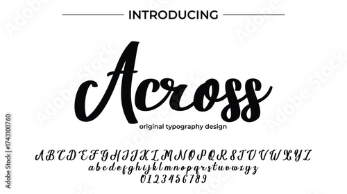 Across - Elegant Script Font for Smooth Handwritten Design and Creative Typography
