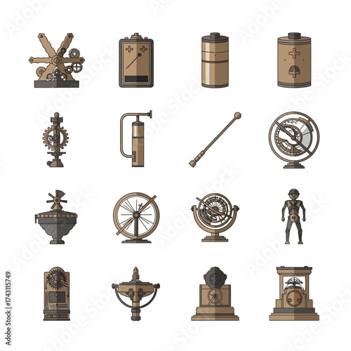 Steampunk Gadgets and Devices Collection - Ornate Mechanical Designs.