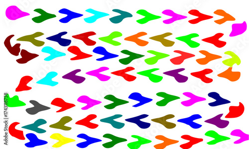 Vibrant Abstract Chevron Arrow Pattern Background ,Seamless Vector Design Element