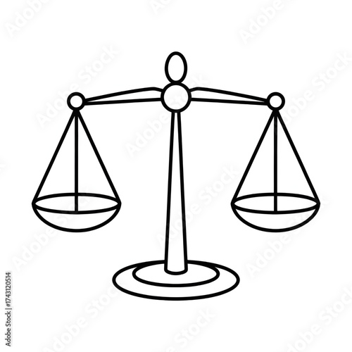 scales of justice coloring page 