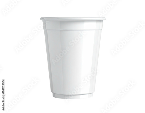 Wallpaper Mural A clean, white, double-walled plastic cup on a black background, isolated Torontodigital.ca