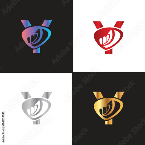 Letter Y logo, Y logo, Business logo, modern, minimal logo, design, colourful, icon, shape, symbol, brand, business identity, elegant, luxury, logotype, branding, custom, abstract