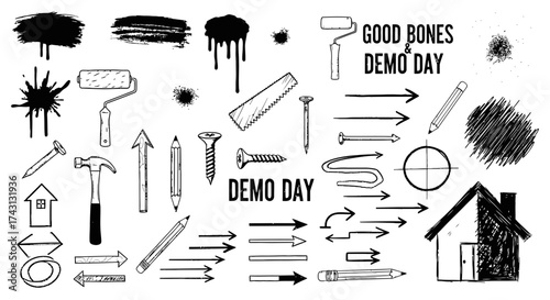 Construction and Renovation Icon Set